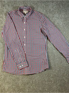 Goodthreads Classic Red, White & Blue Check Button-Down Shirt